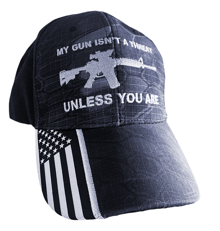 My gun isn't a threat 2A hat