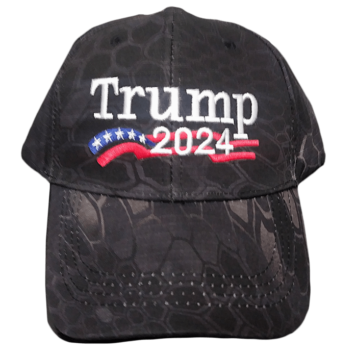 Trump 2024 Dark Camo Hat