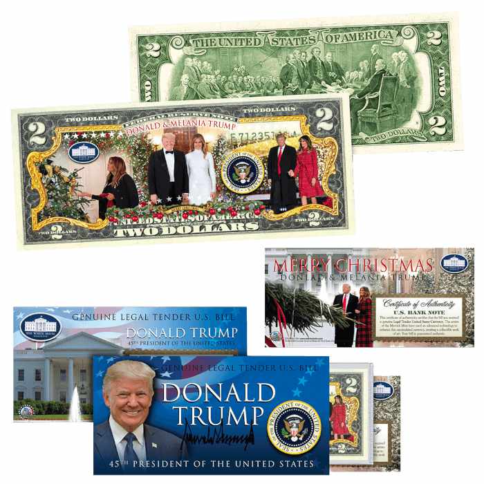 Trump 2020 Christmas 2 Dollar Bill