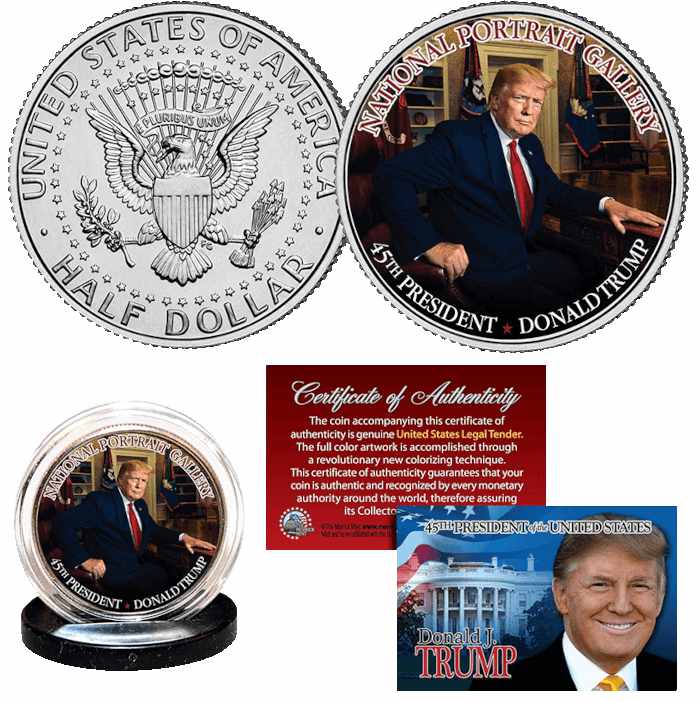 Trump National Portrait Gallery Coin