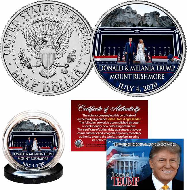 Free Trump Mt. Rushmore Coin